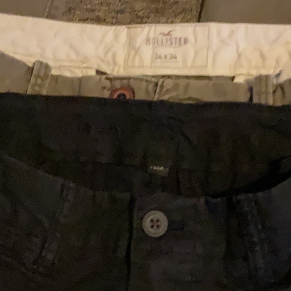 Hollister Black and Gray Pants